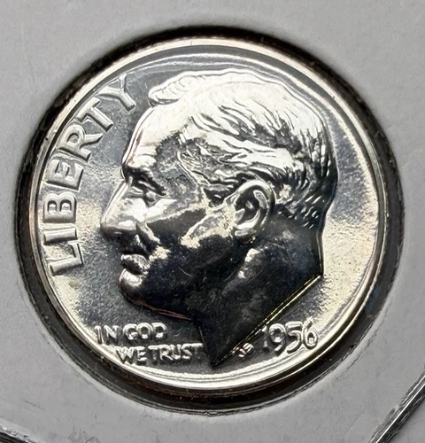 1956-P GEM Proof Silver Roosevelt 10c ~ Fantastic mirrors~ Lite Tone~ NICE~ C04