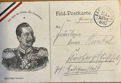 1. Weltkrieg Feldpostkarte  Motiv:  Mit Gott Und König Und Vaterland Vom15.12.14