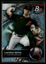 Landon Sims 2023 Bowman Platinum #TOP-94 Aqua Ice Foil Arizona Diamondbacks