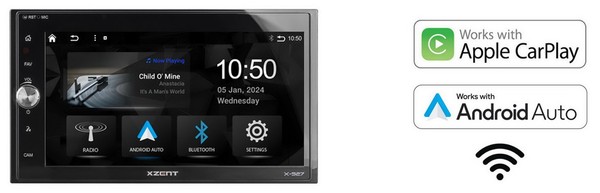 Autoradio Xzent X-527 2-DIN Dab+ Apple Carplay Bluetooth USB Kabellos-image