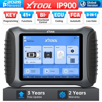 2026 XTOOL IP900 Car Bidirectional Online Coding OBD2 Diagnostic Scanner Tool