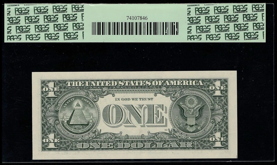 2001 $1 FW Federal Reserve Star Note F10141594* PCGS 67PPQ Atlanta Better Block - Image 2 of 3