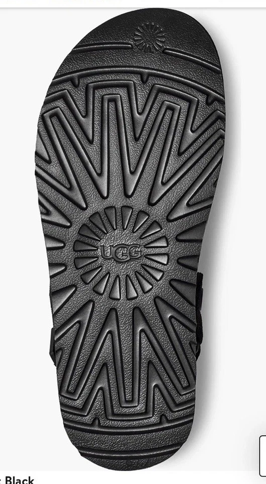 UGG Goldenstar Cozy Comfort Clogs Hook & Loop Women's Black Size US6.5 - Image 3 of 4