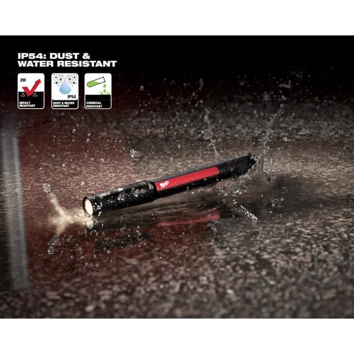 Milwaukee 250 Lumens Internal Rechargeable Penlight with Laser and 550 Lumens - Picture 9 of 10