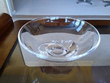 Steuben spiral 7" ołowiowa kryształowa miska podpisana połowa wieku