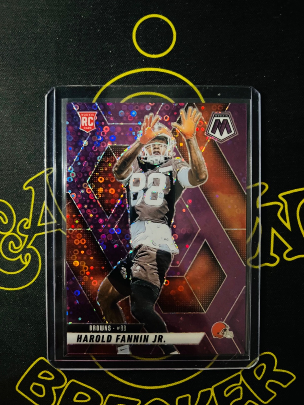 2025 MOSAIC FOOTBALL - HAROLD FANNIN JR. - ROOKIE - PURPLE DISCO - 41/50 - #384