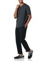 Amazon Essentials Herren T-Shirt V-Ausschnitt 2Er Pack Schwarz/Grau