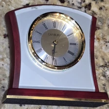 6" Danbury Clock Company Traditional Quartz Clock Things Remembered Works  *Flaw