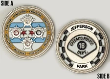 Chicago Police 16th District Jefferson Park Challenge Coin - Crime Scene Unit~15