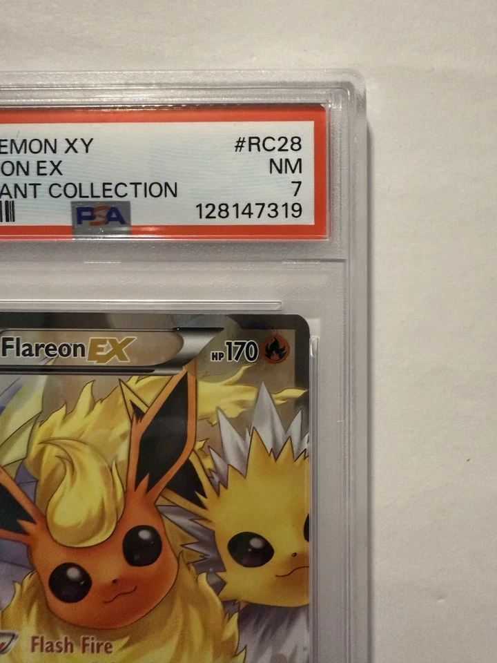 2016 POKEMON XY GENERATIONS RADIANT COLL #RC28 FULL ART/FLAREON EX PSA 7 - Image 4 of 4