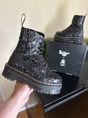 Dr. Martens Jadon X-Girl Leather Platform Boots Women s Size 5 Value $350 Box