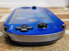 SONY PS Vita PCH-1000 Sapphire Blue ZA04 Playstation Charger 8GB Tested EX DDP