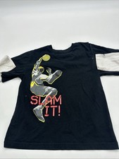 Champion Long Sleeve Shirt Youth Boy Small Graphic Print Logo .. 33785