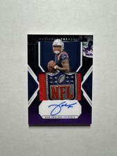 Joe Milton III 2024 Panini National Treasures NFL Shield Rookie Patch Auto 1/1