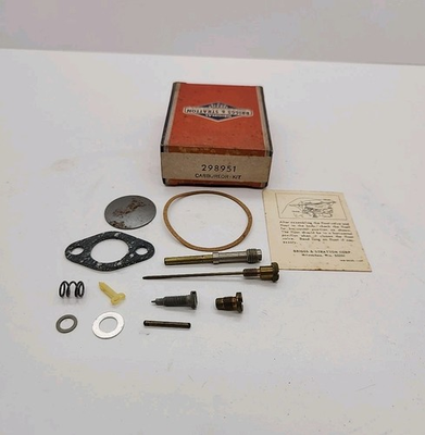 #ad New Briggs And Stratton OEM Carburetor Kit 298951 NOS $14.99