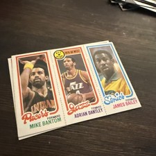 1980-81 Topps Basketball HOF Adrian Dantley/Mike Bantom/Bailey/#115/6/227