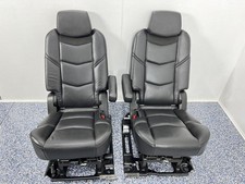 2017 Cadillac Escalade Black Leather 2nd Row Seats Captains Chairs Pair 827011