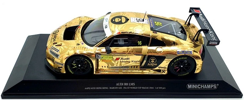 Minichamps 1/18 Scale 155 161185 - Audi R8 LMS M.Lee FIA GT Cup 2016 - Gold - Image 3 of 4