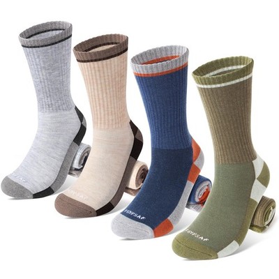 TENYSAF Wool Hiking Socks for Men - Women Lightweight Crew Merino Wool Socks