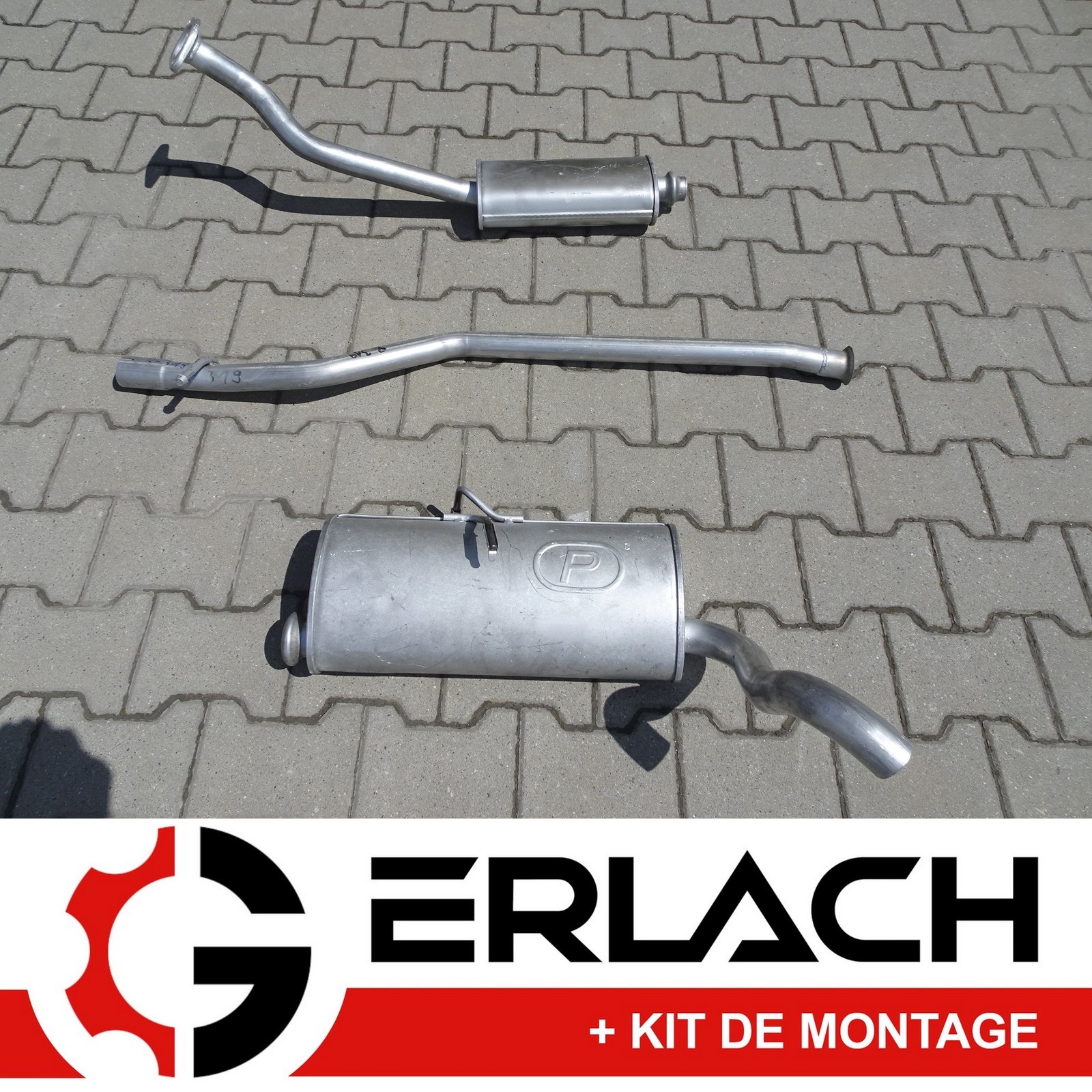 Silencieux echappement pour Berlingo et Partner 1.9 D 1999-2002 piece 3198