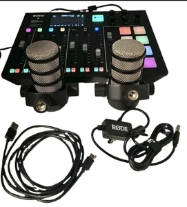 Rode Rodecaster Pro Podcast Production Studio W/ SKB Case And 2 RODE Pod Mics