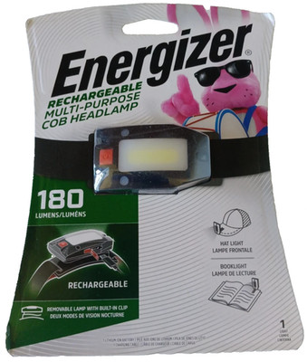 (NEW) Energizer - Rechargeable Multi Purpose COB Headlamp - Black