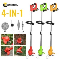 CONENTOOL Cordless Weed Strimmer Grass Trimmer Edger Handheld Light 90-125cm 21V
