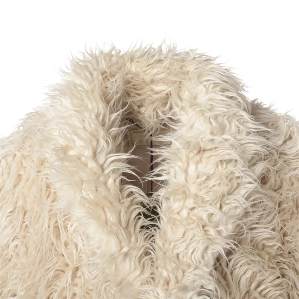 Gucci 22SS Acrylic x polyester coats 46 Men's White x black  673824 hanger with - Image 4 of 4