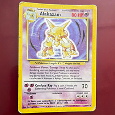 Alakazam 1/102 Base Set Holo Rare 1999 Unlimited English 80 HP WOTC
