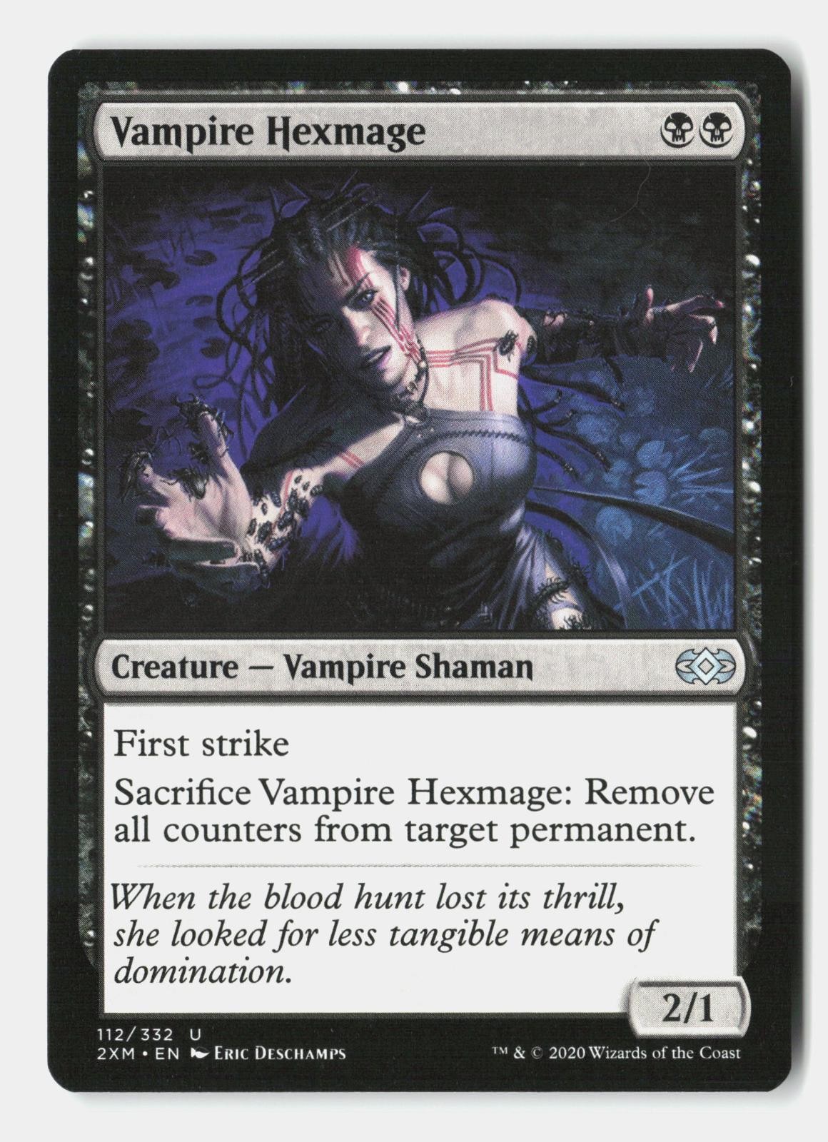 Vampire Hexmage 112 Uncommon Double Masters Magic: The Gathering Near Mint