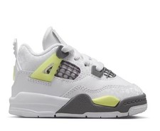 Jordan 4 Retro TD Light Lemon Twist Size 5C White Brand New
