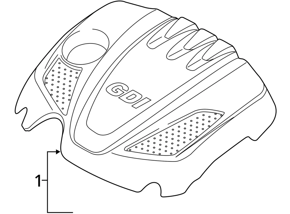 Cubierta del motor Hyundai Tucson 2015 NC7RA Foto 4 de 4