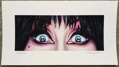 Elvira Mistress Of The Dark Jason Edmiston Print Poster Mondo Eyes Without Face