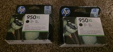 genuine HP 950XL Black ink cartridges (Z20). Exp2017