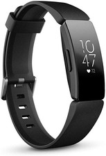 Fitbit Inspire HR Heart Rate and Fitness Tracker with Sm/Lg Bands Black