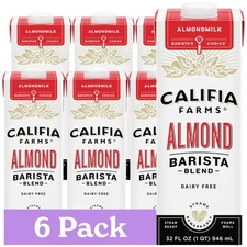 - Original Almond Barista Blend Almond Milk 32 Oz (Pack Of 6), Shelf Stable, ...