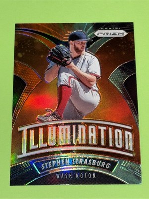 Stephen Strasburg 2020 Panini Prizm Illumination Orange #I-1 Washington Nats 36a