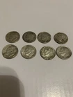 Lot Of 8 - 90% Silver - Junk - Cull -  Silver Roosevelt Dimes - Badly Bent