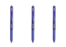 Paper Mate InkJoy Gel Pen Retractable Smooth 0.7mm Purple 3/Pk Office School