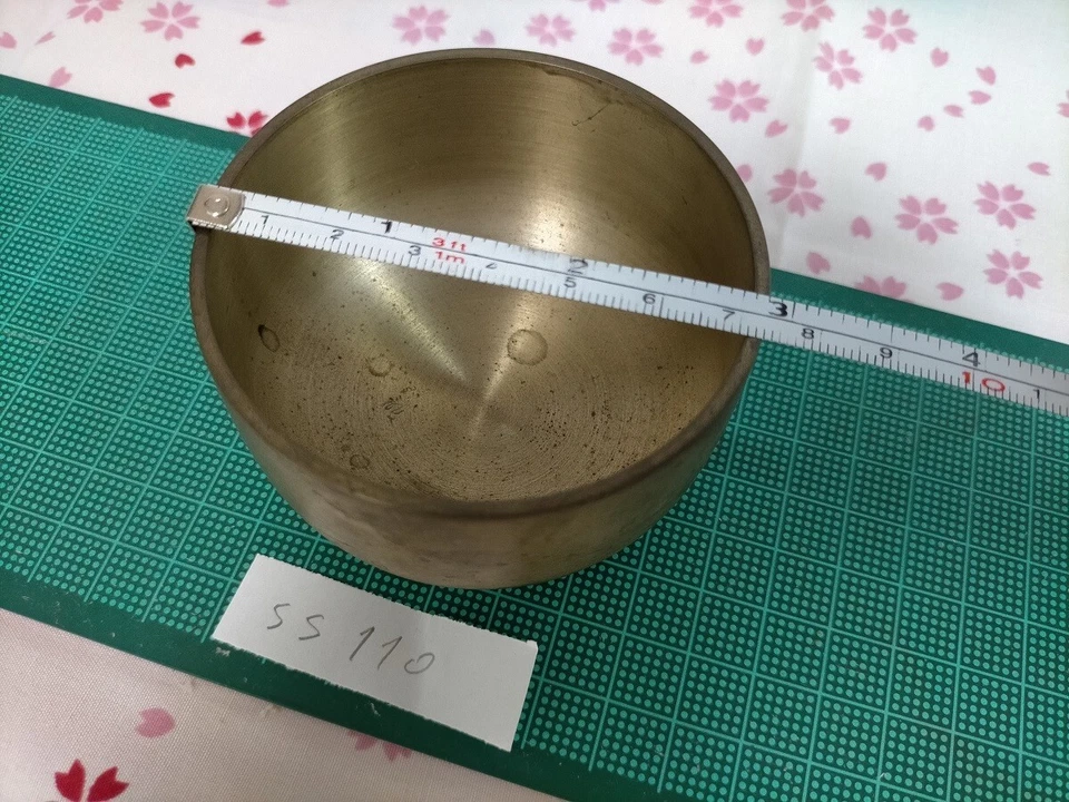 Marked 2.894" Japanese Vintage Buddhist Bell SS110 Clear Sound Dragon - Image 4 of 4