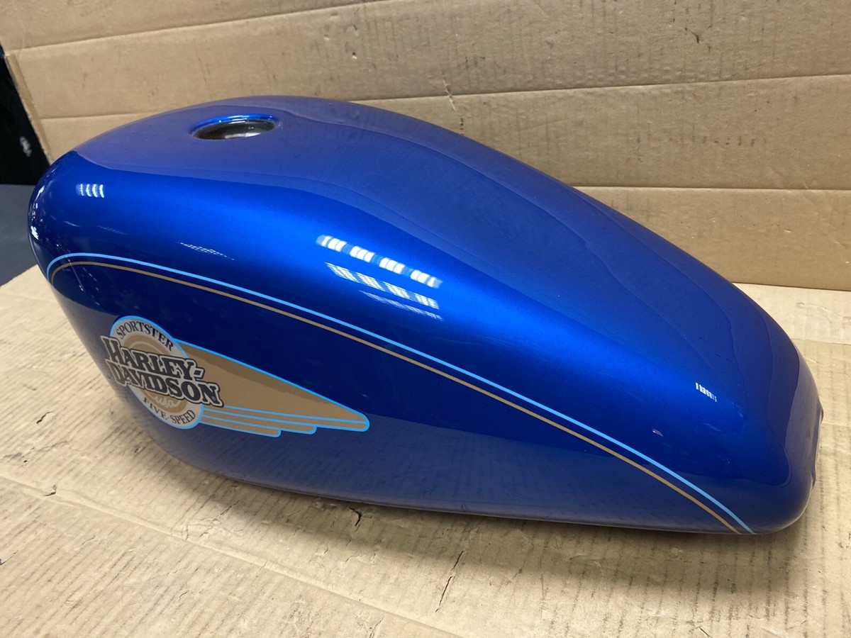 Harley Davidson Sportster 3.3 Gallon Fuel Tank States Blue Pearl