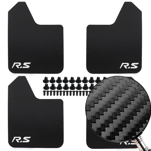 4X Universal CARBON FIBER Mud Flap Splash Guard Car Fender Body Kits eBay