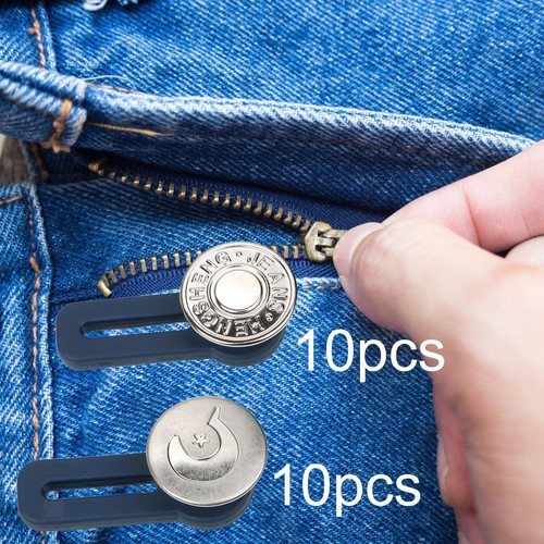 Extenseur Ceinture Pantalon - 6 Pièces - Ajustable Silicone - Grossesse Et Confort