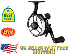 13 FISHING Freefall Ghost Glow Inline Ice Fishing Reel Left Hand