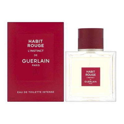 Guerlain Habit Rouge L'Instinct for Men 1.6oz -50ml Eau de Toilette Intense Sp
