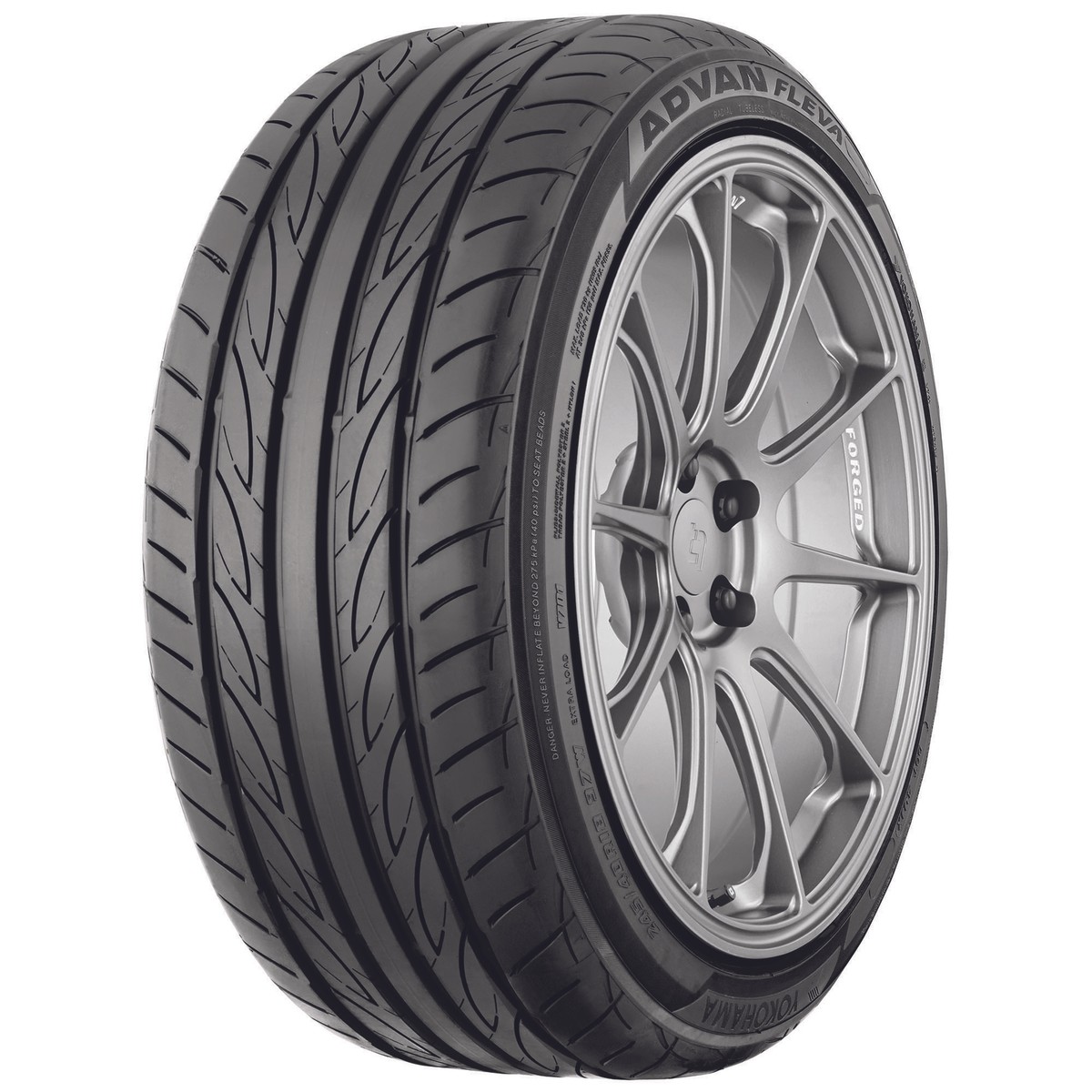 1 New Yokohama Advan Fleva V701 - 225/35r18 Tires 2253518 225 35