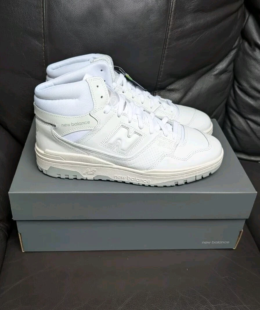 Scarpe da ginnastica autentiche New Balance 650 bianche UK 10 5 US 11 EU 45 nuove e imballate