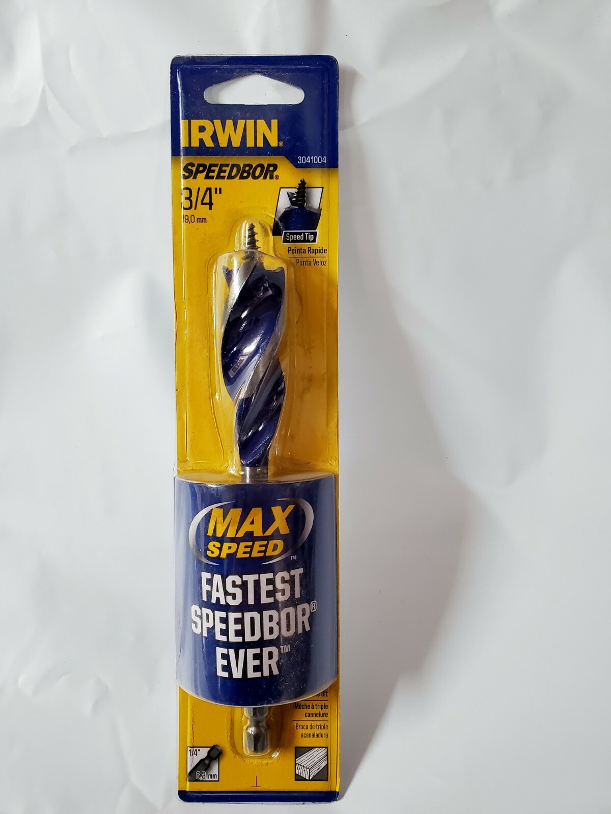 3/4" x 6" Irwin SPEEDBOR Max Speed Wood Drill Bit, Lot of 1 eBay