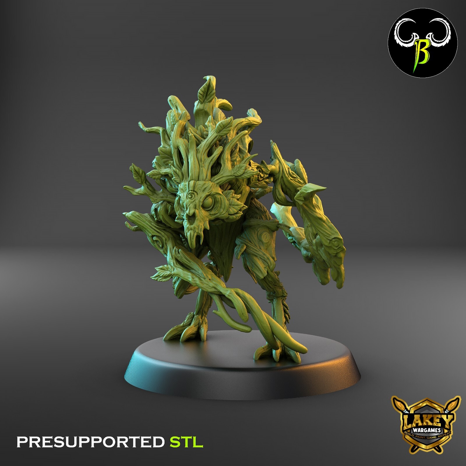 Vine Spirit Bows | Forest Spirit | 3D Printed Miniature | Clay Beast Creation |