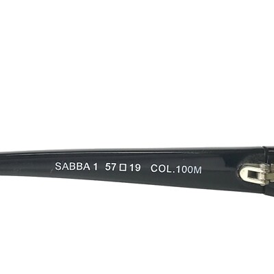 Face a Face Sunglasses SABBA 1 COL.100M Black White Round Cat Eye w Green Lenses Face a Face Sunglasses SABBA 1 COL.100M Black White Round  main image 4